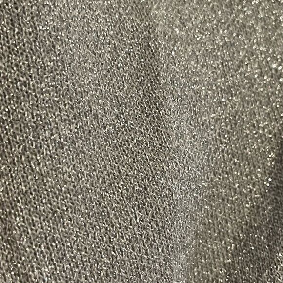 NWOT J. Crew Gray Silver Metallic Cardigan Sz. M Wool - Picture 5 of 5
